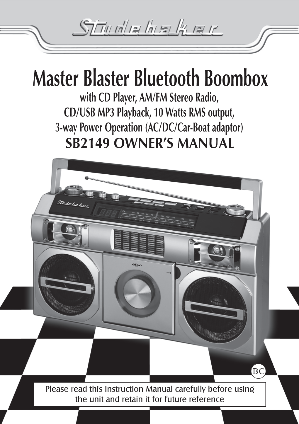 Master Blaster Bluetooth Boombox