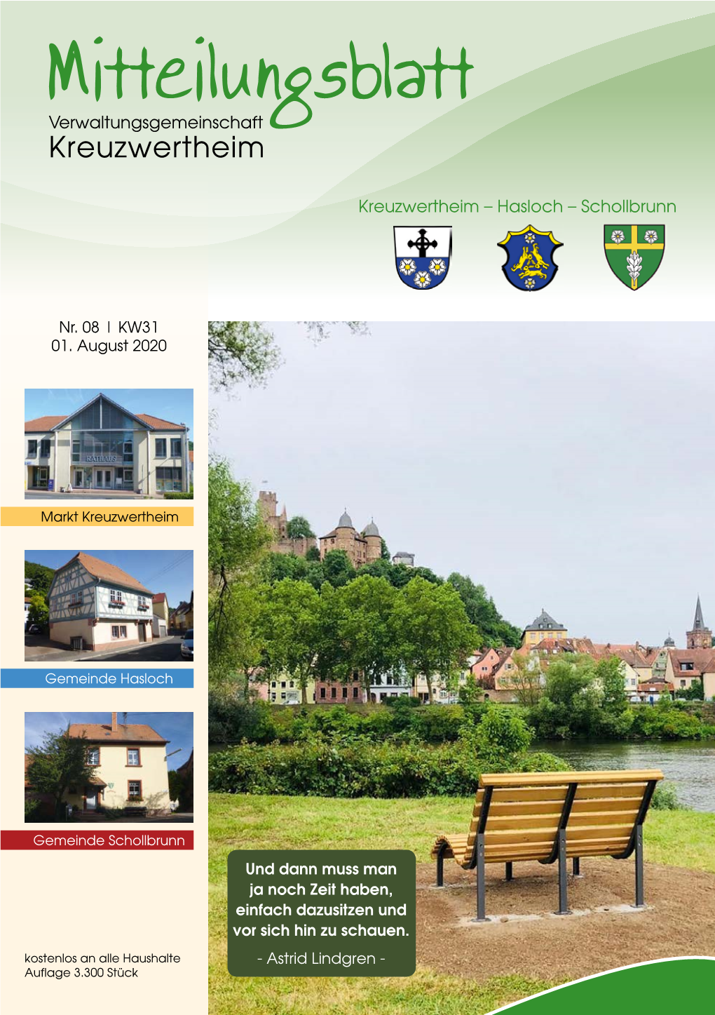 Mitteilungsblatt Verwaltungsgemeinschaft Kreuzwertheim