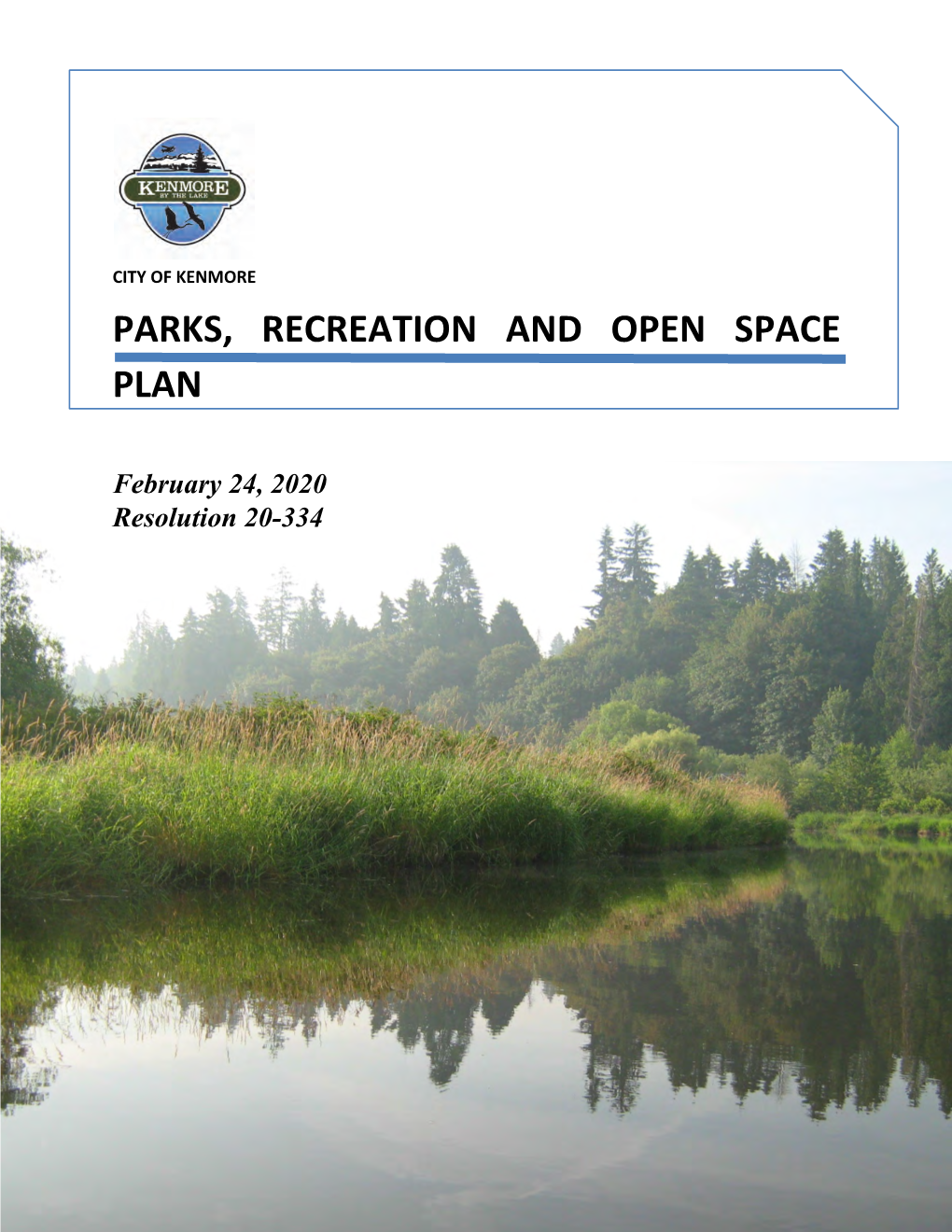 Parks, Recreation and Open Space Plan