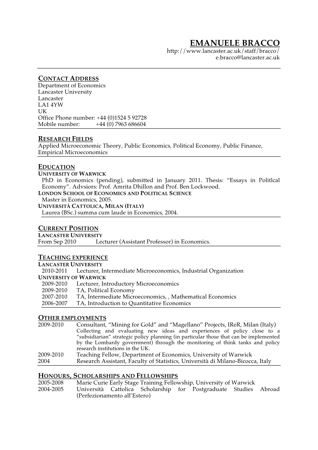 CV E BRACCO ENG Feb11