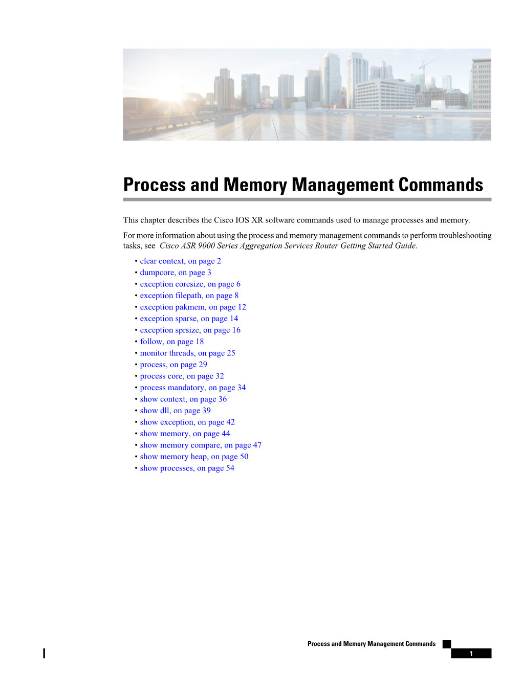 Process and Memory Management Commands