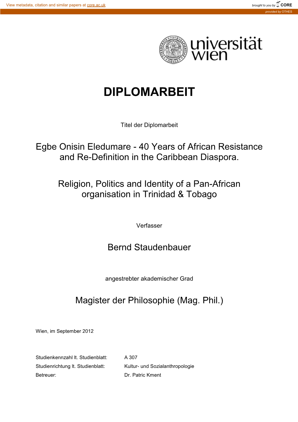 Diplomarbeit