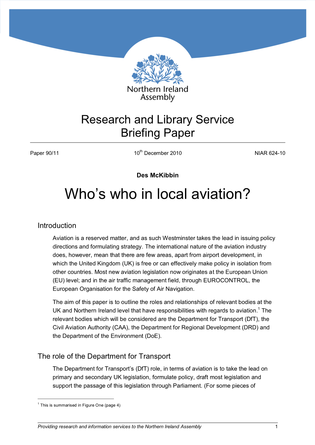 Who's Who in Local Aviation?