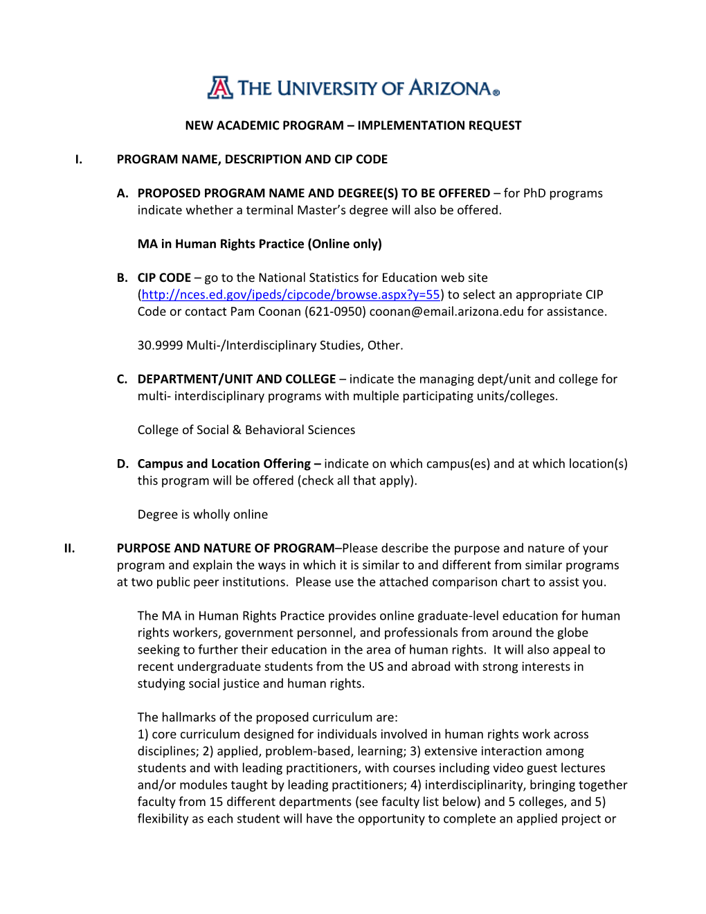 MA in Human Rights Practice (Online Only)