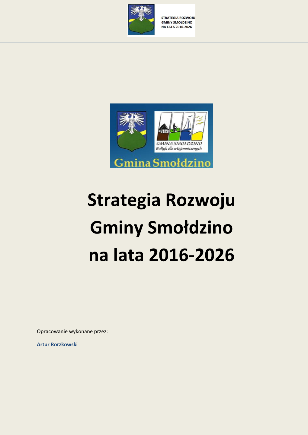 Strategia Rozwoju Gminy Smołdzino Na Lata 2016-2026