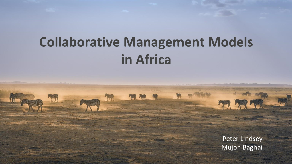 Collaborative Management Models in Africa