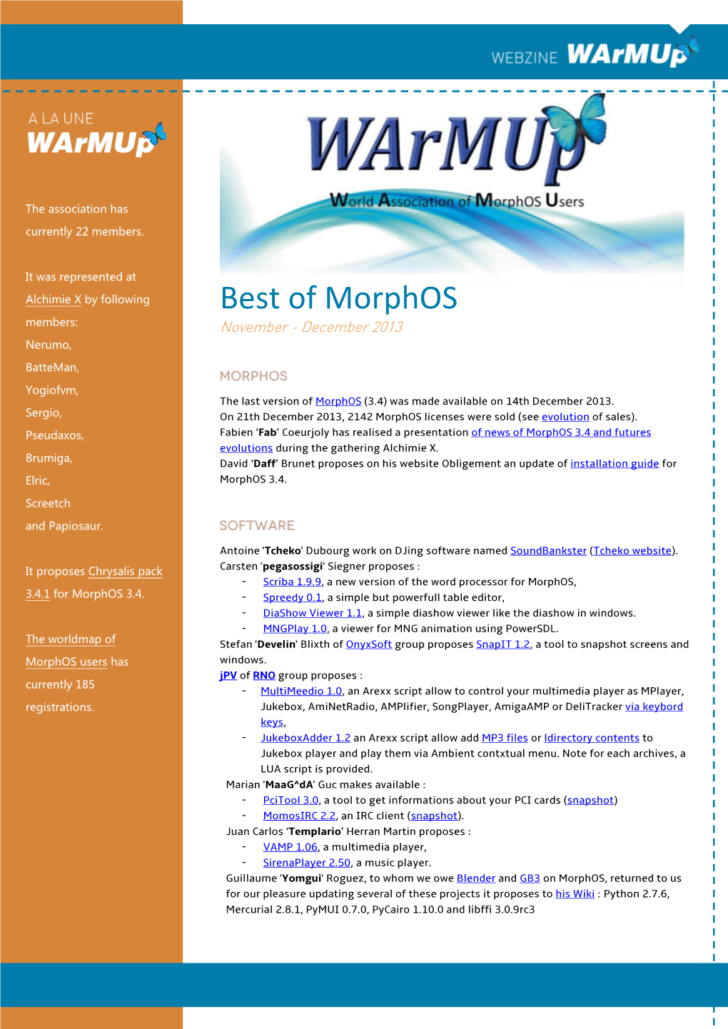 Best of Morphos Members: November - December 2013 Nerumo