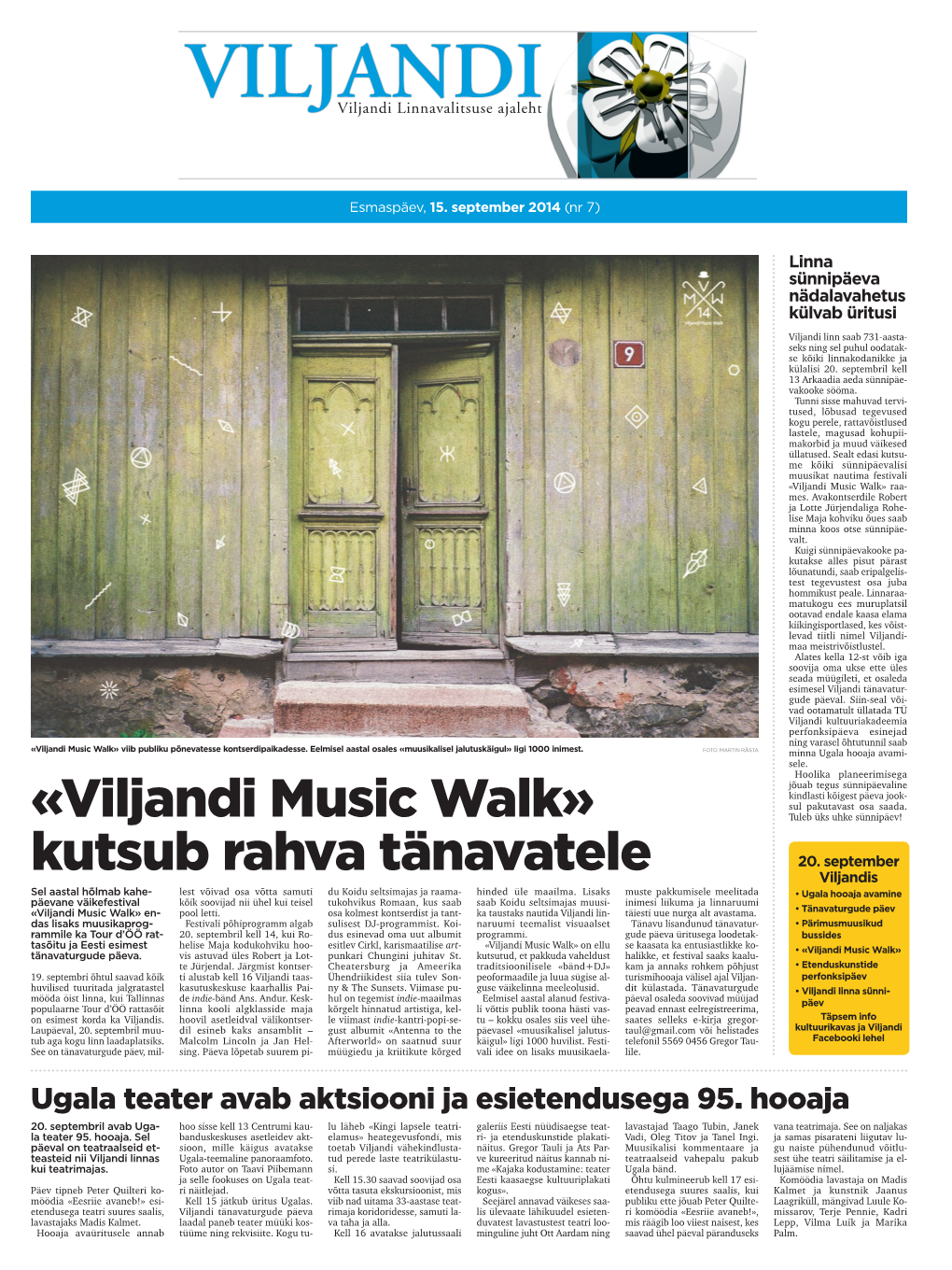 «Viljandi Music Walk» Kutsub Rahva Tänavatele