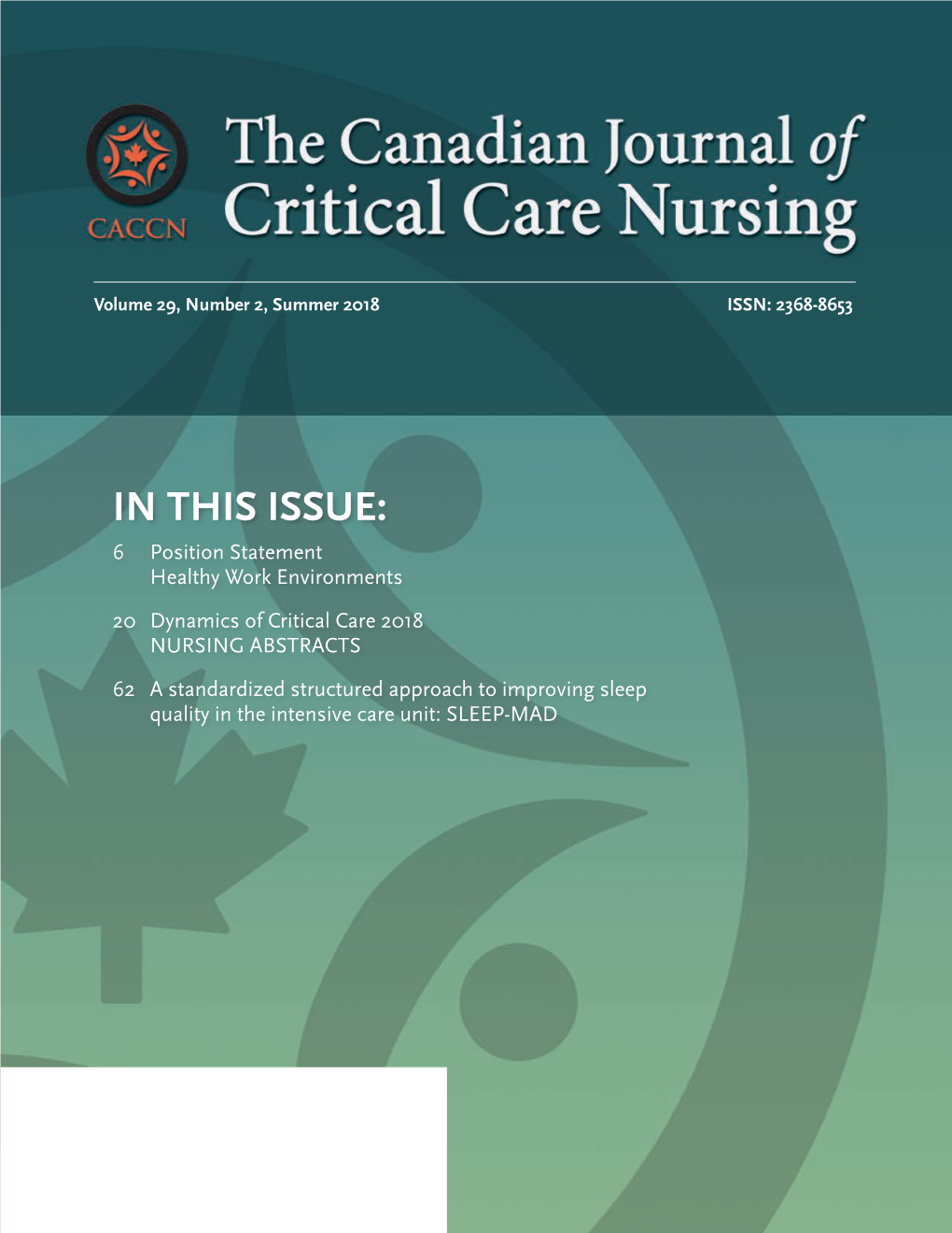 Critical Care Nursing Abstracts