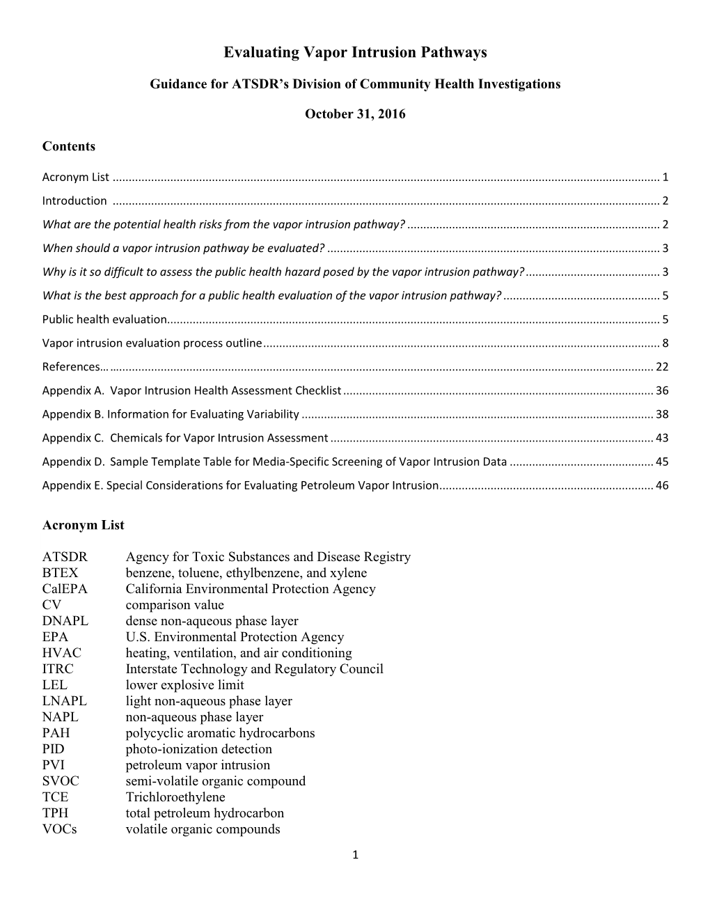 Evaluating Vapor Intrusion Pathways