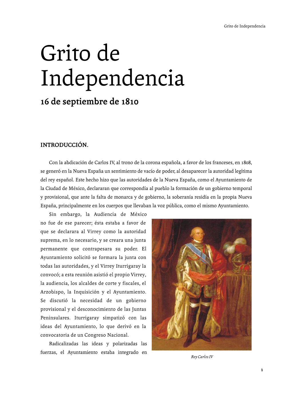 Grito De Independencia De Granaditas Grito De Independencia 16 De Septiembre De 1810