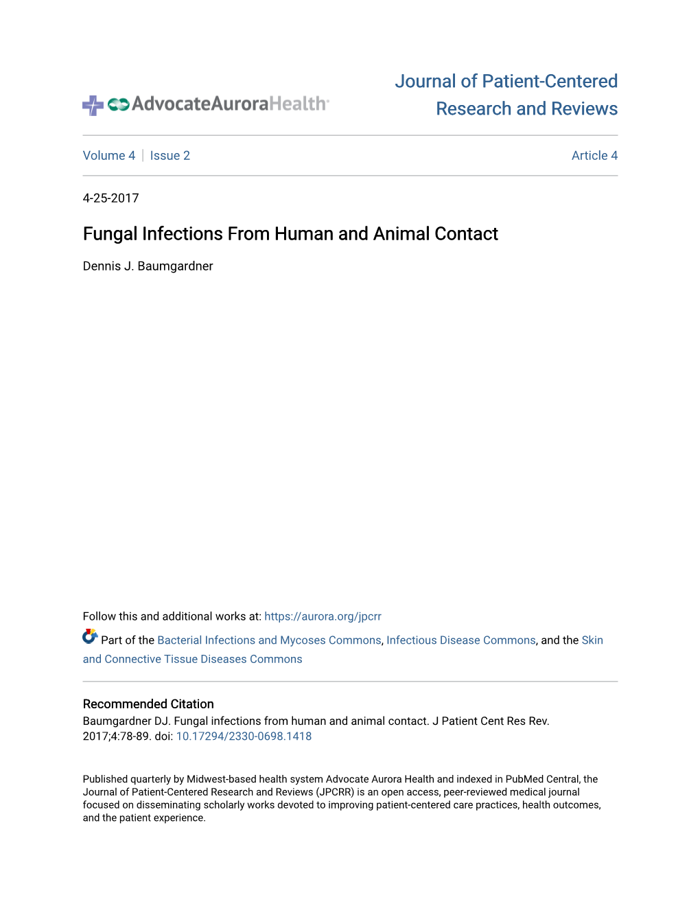 Fungal Infections from Human and Animal Contact