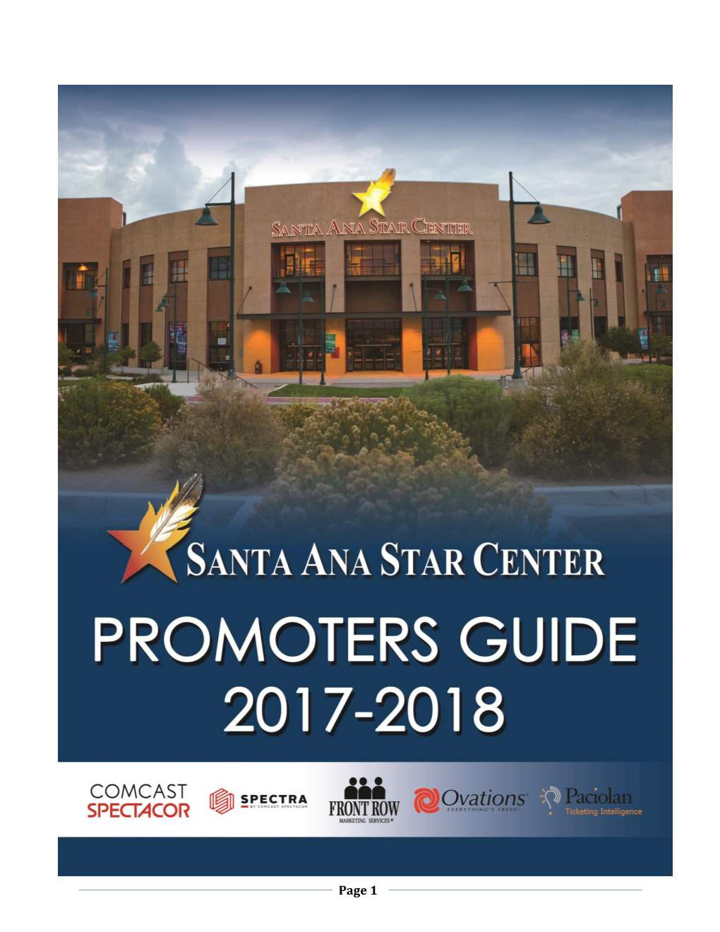 Promoters Guide Santa Ana Star Center