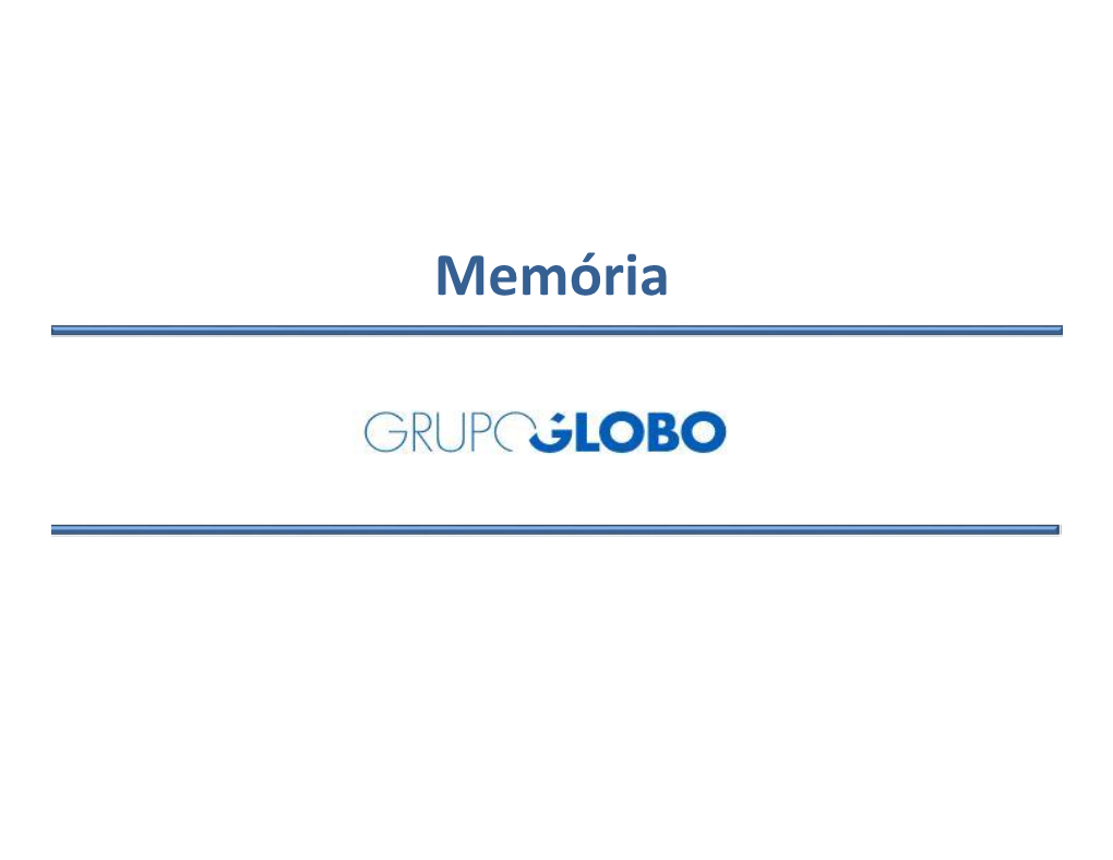 Memória Memória História