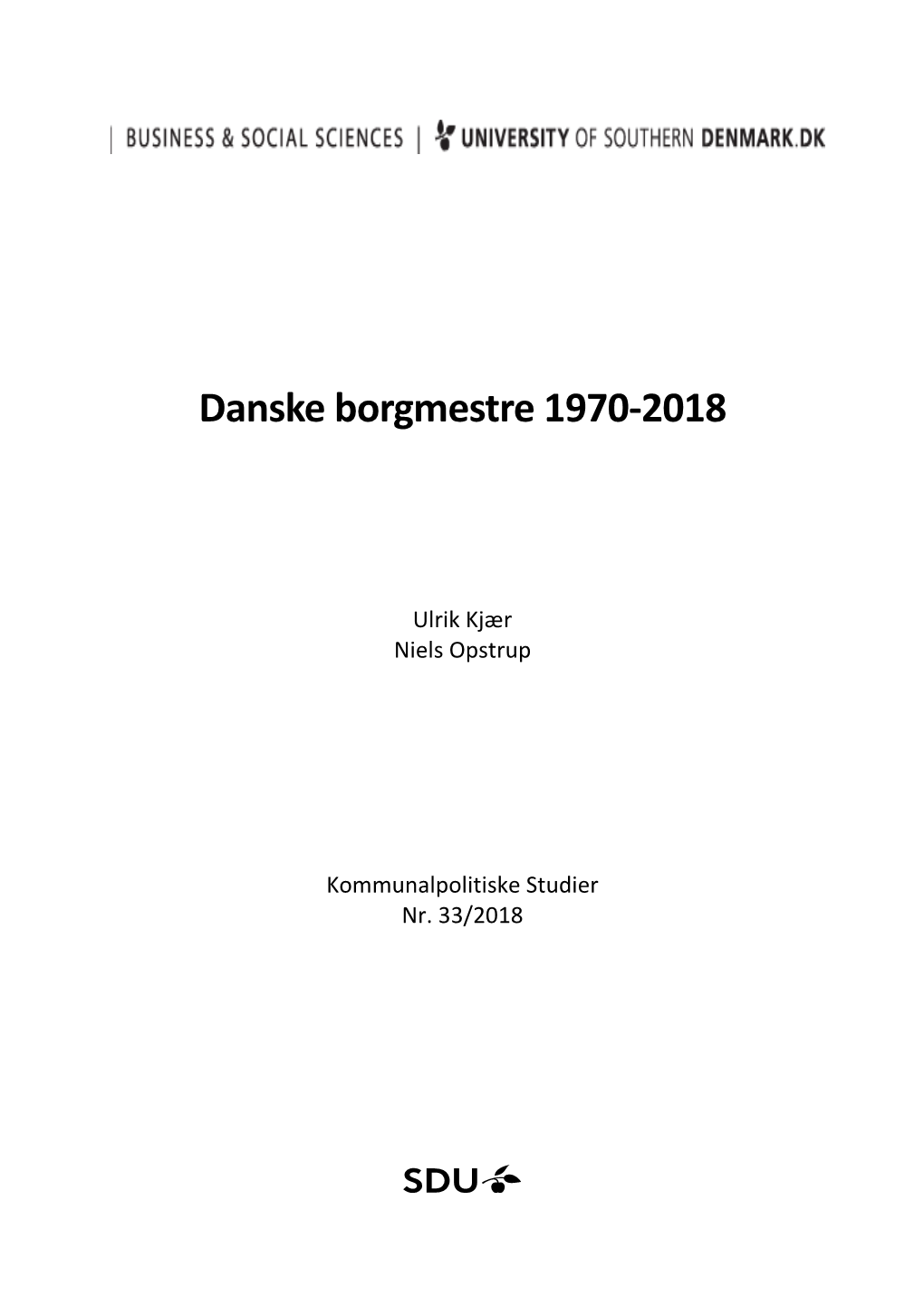 Danske Borgmestre 1970-2018