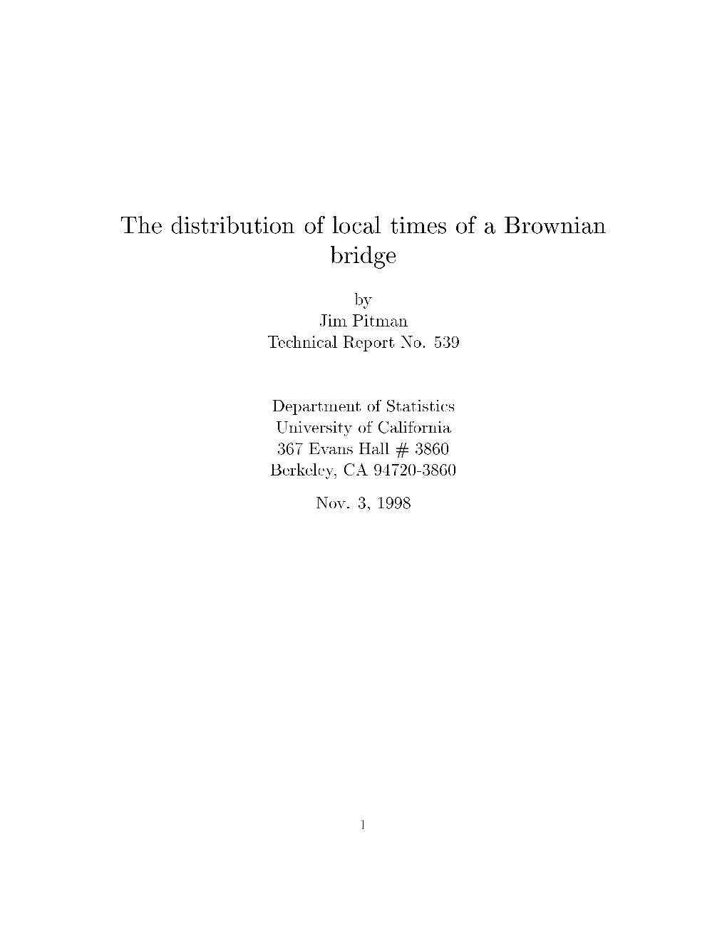 The Distribution of Local Times of a Brownian Bridge