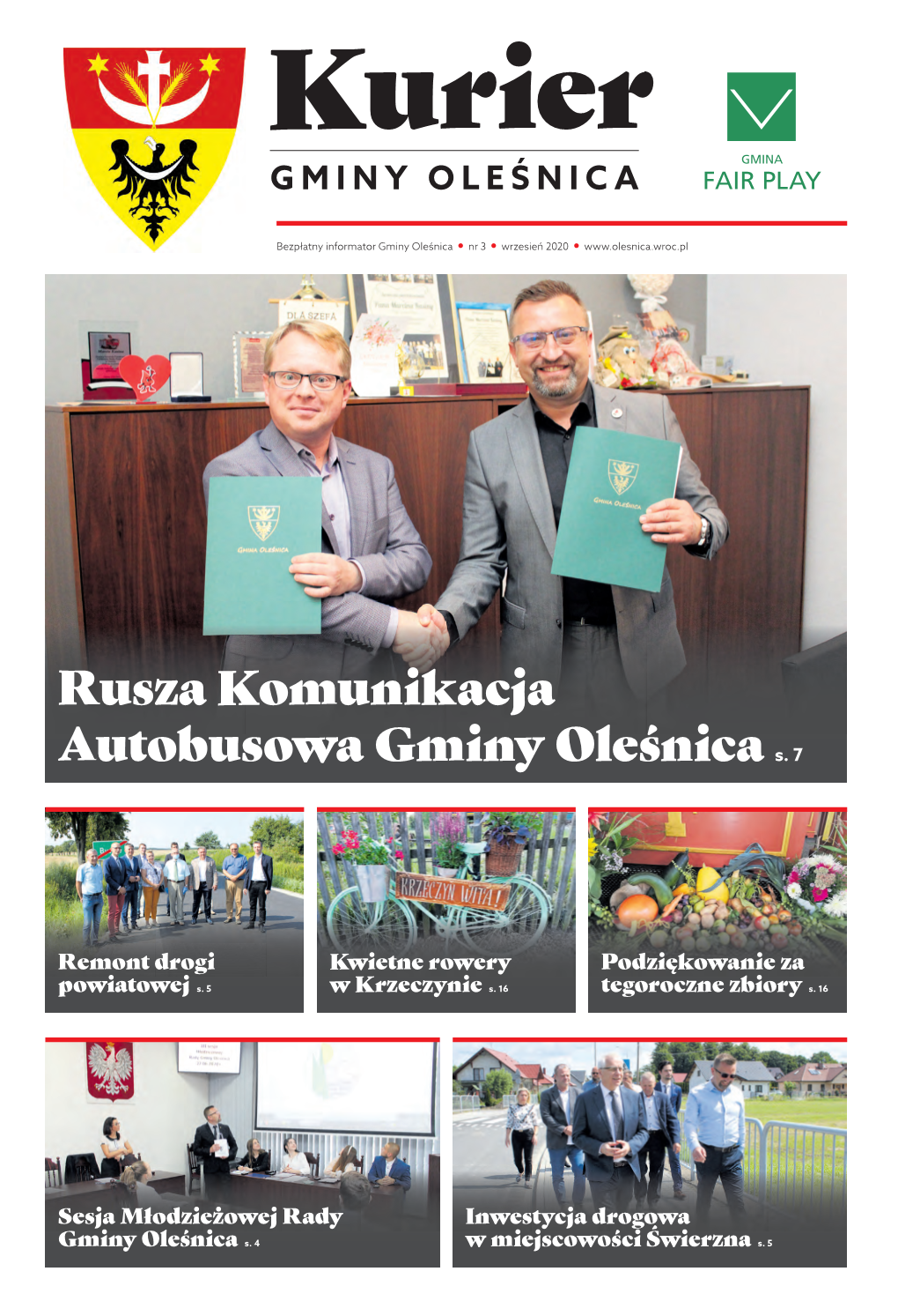 Rusza Komunikacja Autobusowa Gminy Oleśnica S. 7