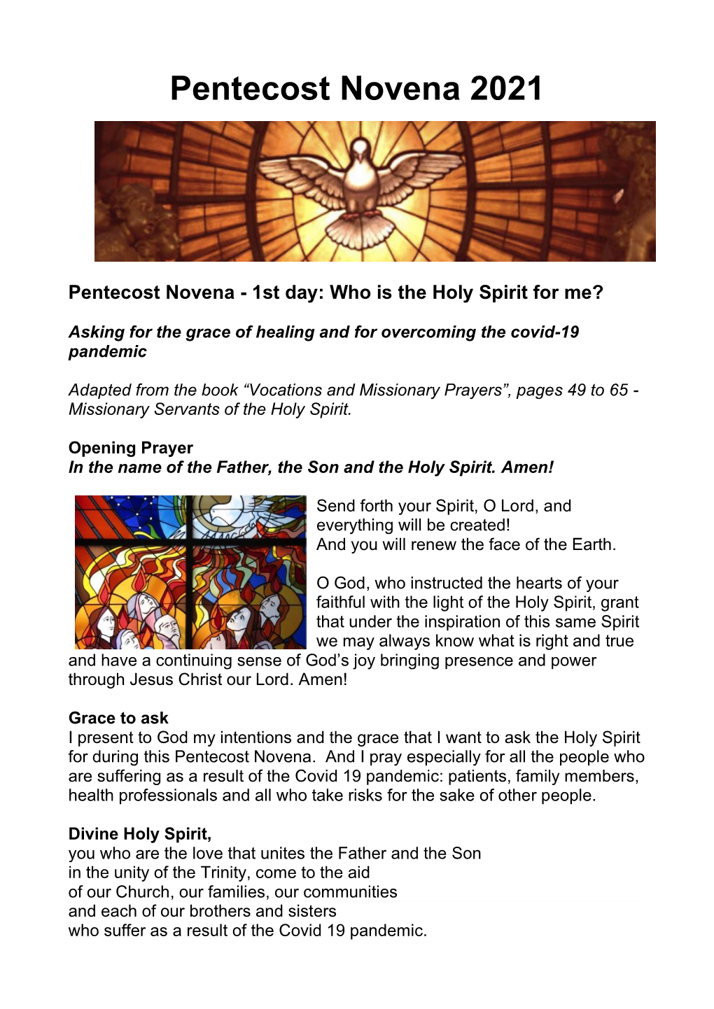 Pentecost Novena 21021