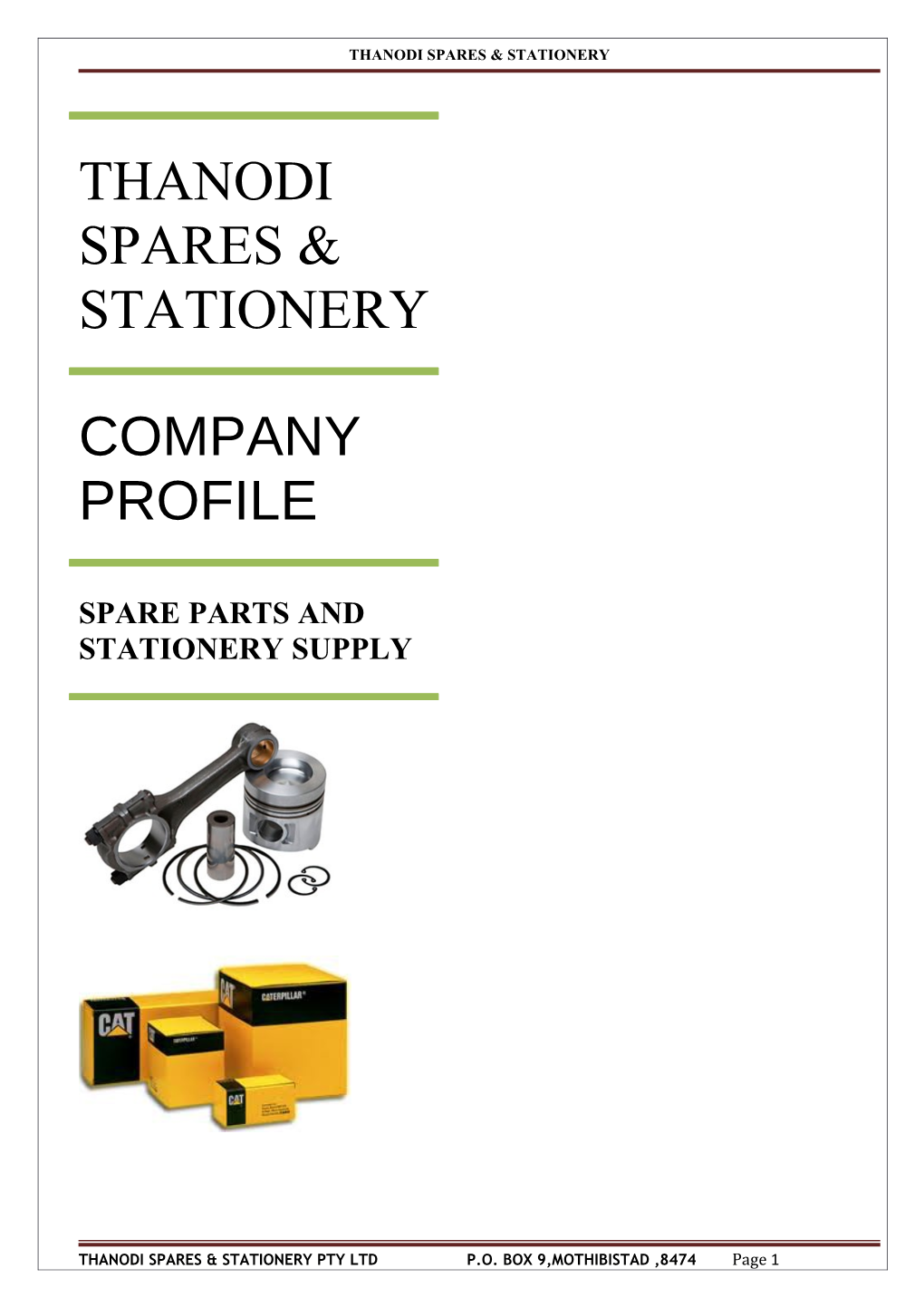 Thanodi Spares & Stationery