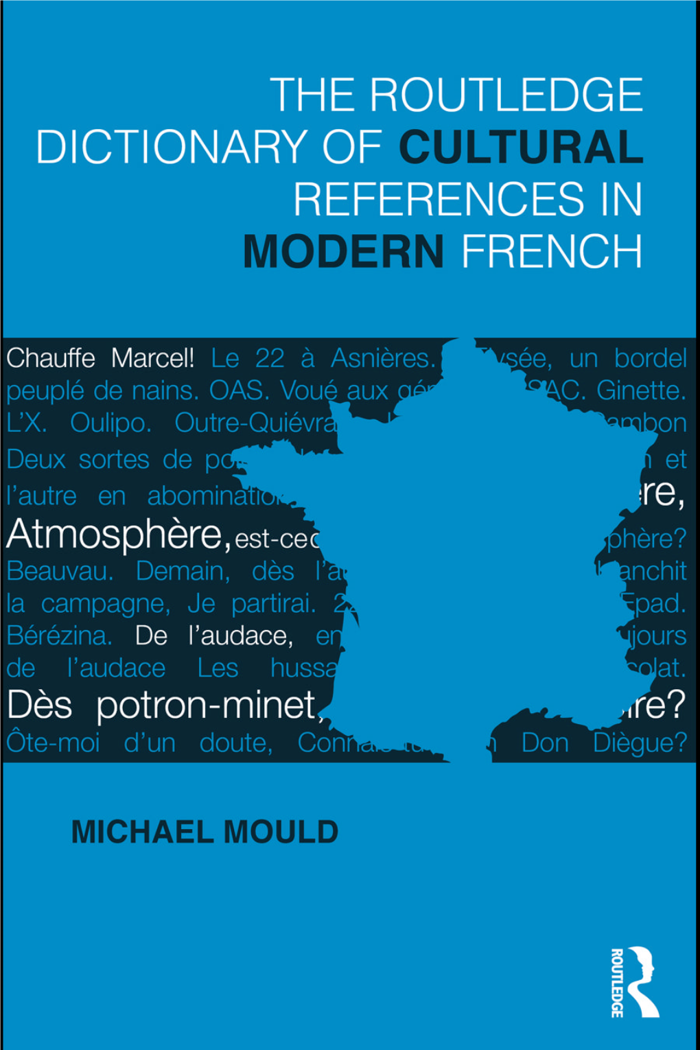 Routledge Dictionary of Cultural References in Modern French