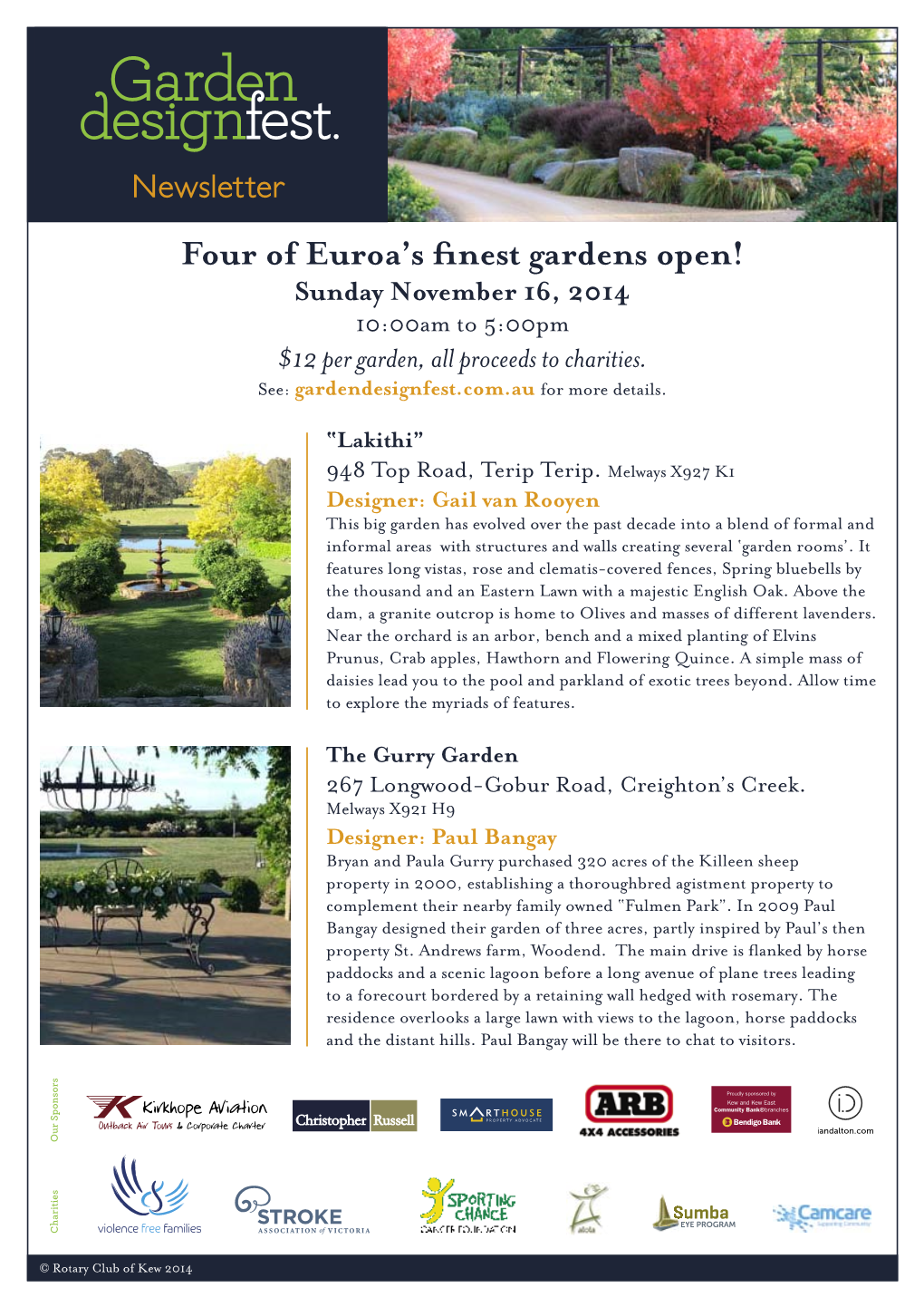 Four of Euroa's Finest Gardens Open!