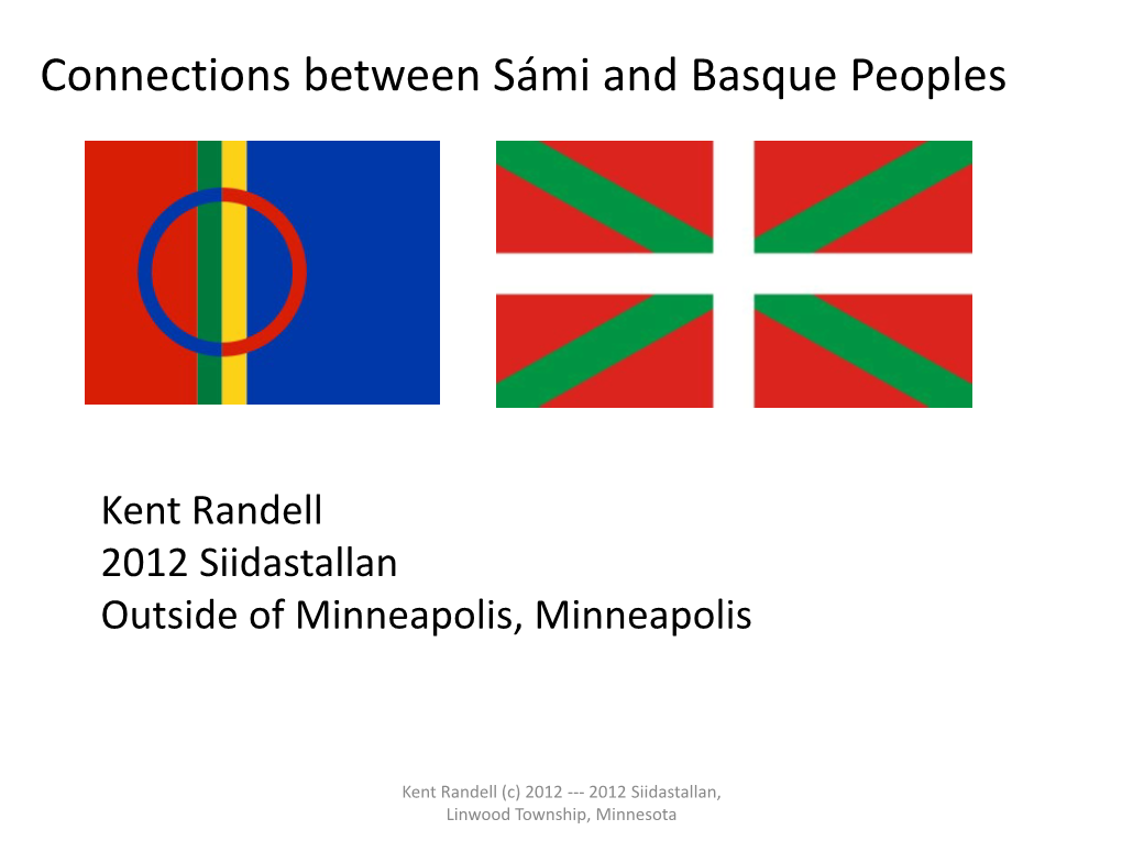 Connections Between Sámi and Basque Peoples