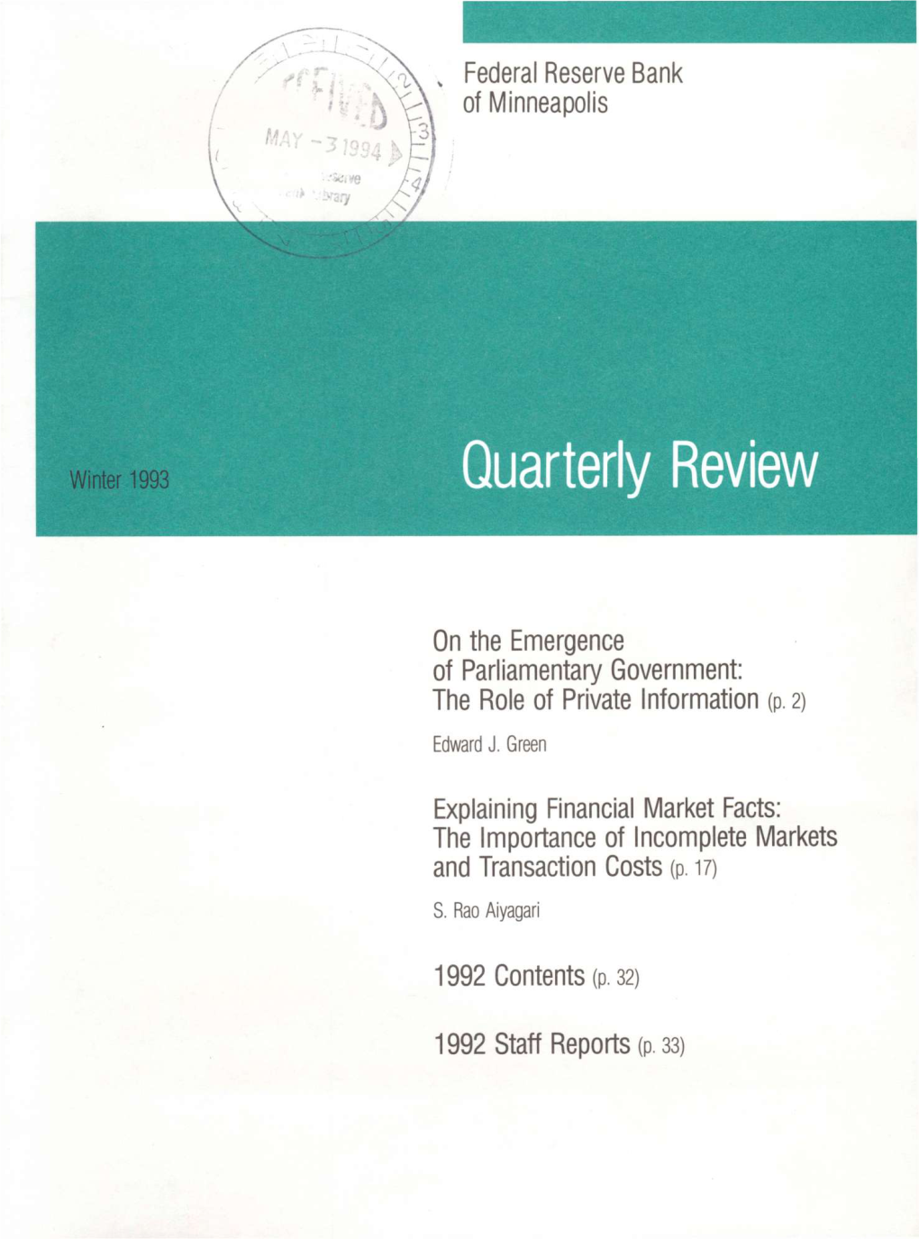 Explaining Financial Market Facts: the Importance of Incomplete Markets and Transaction Costs (P