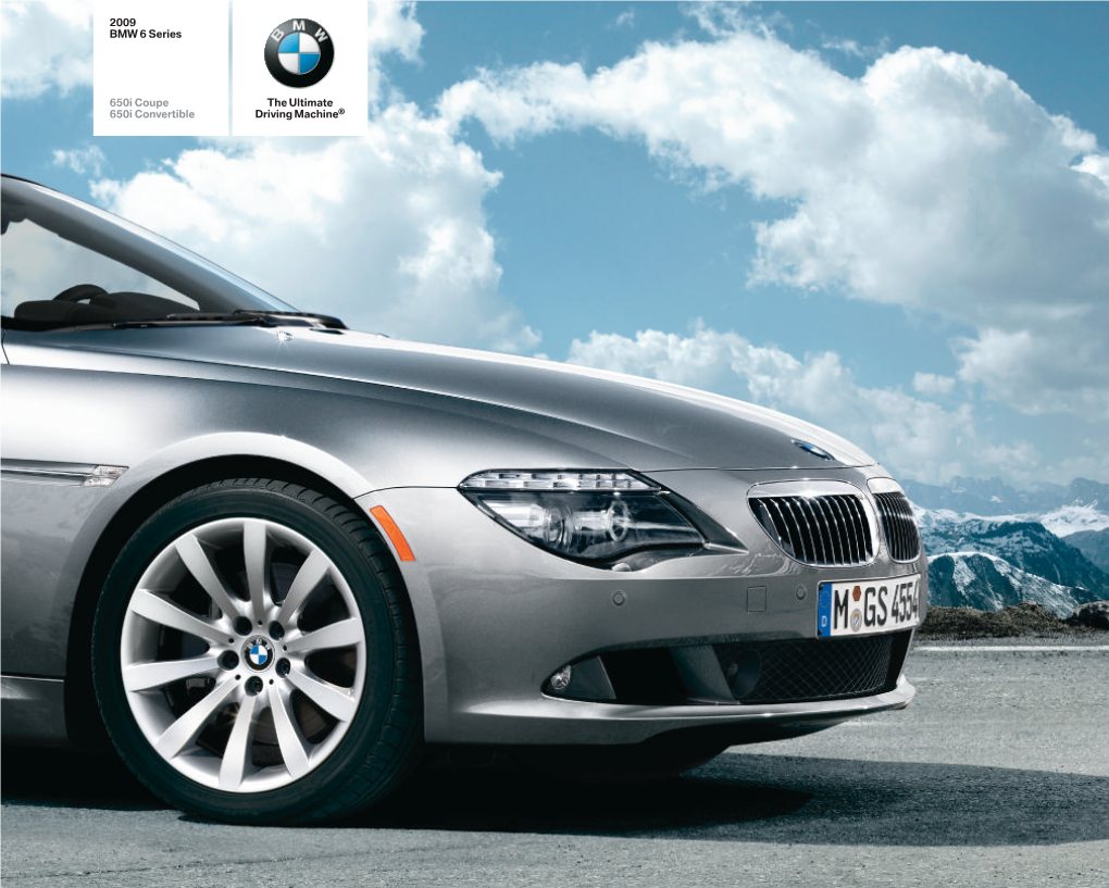 2009 BMW 6 Series 650I Coupe 650I Convertible the Ultimate Driving