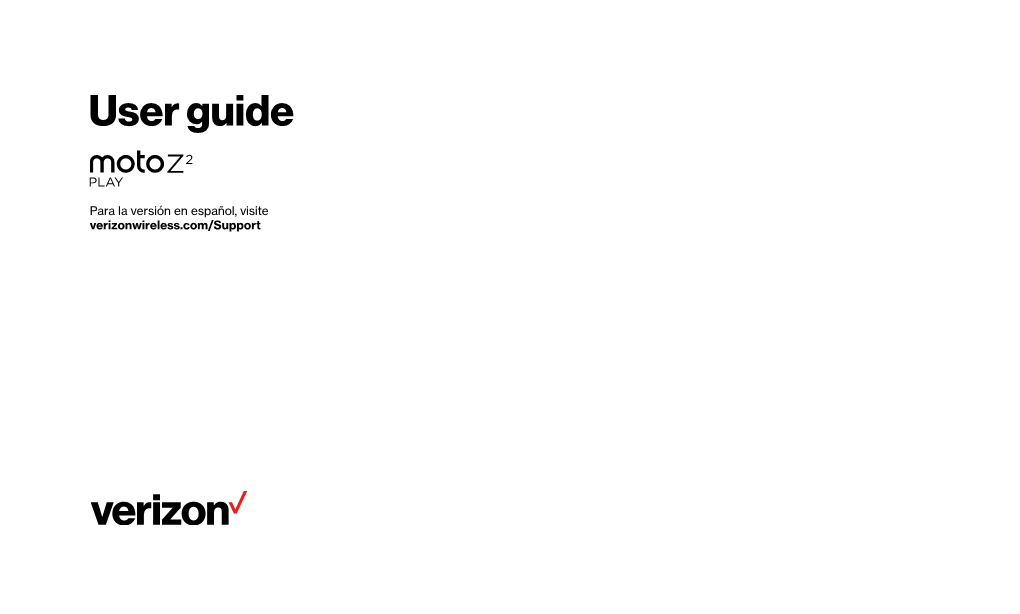 Moto Z2 Play Verizon User Guide