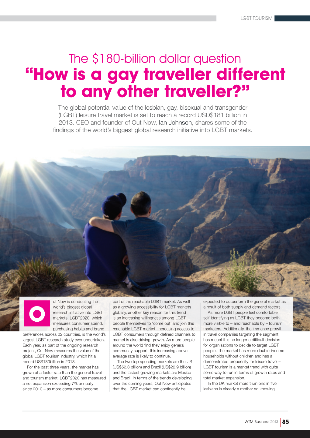 “How Is a Gay Traveller Different to Any Other Traveller?”