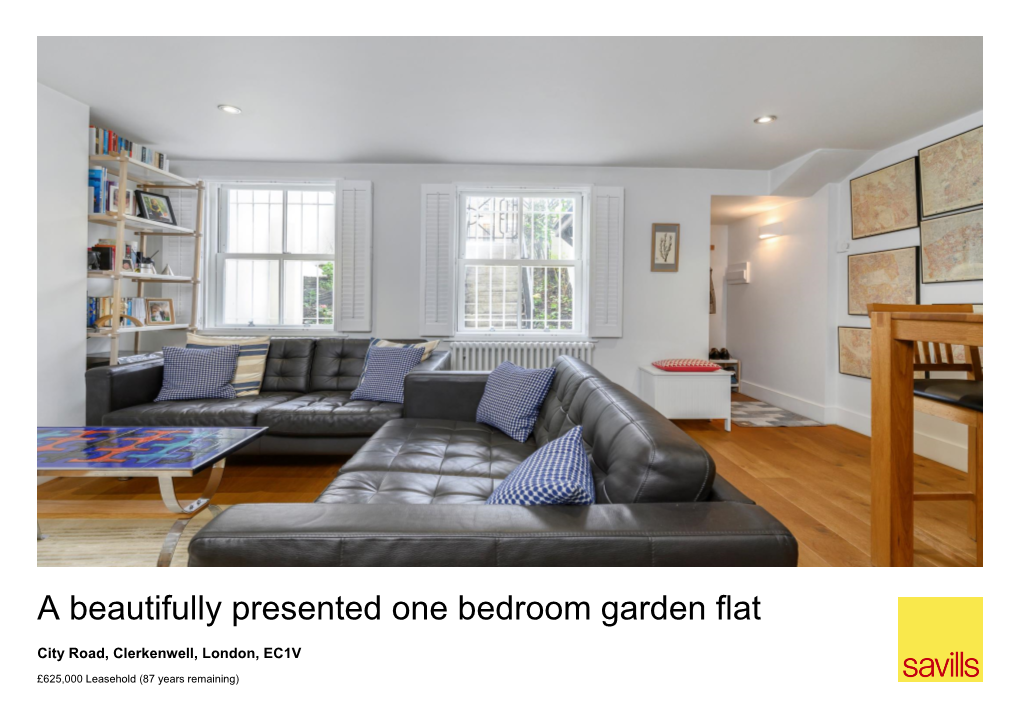 A Beautifully Presented One Bedroom Garden Flat