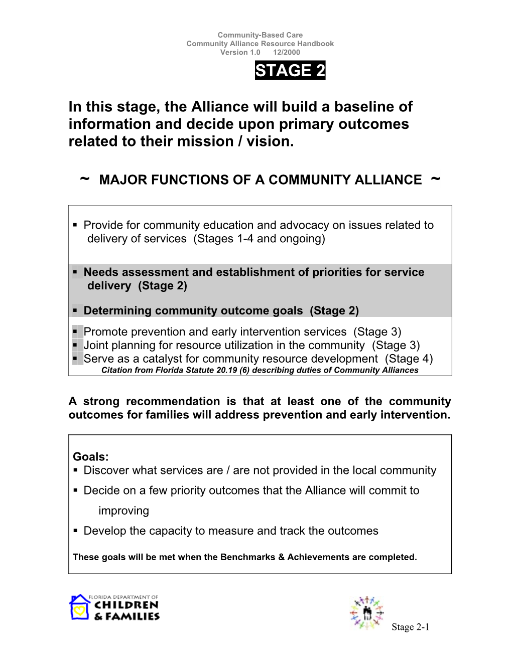 Community Alliances Resource Handbook