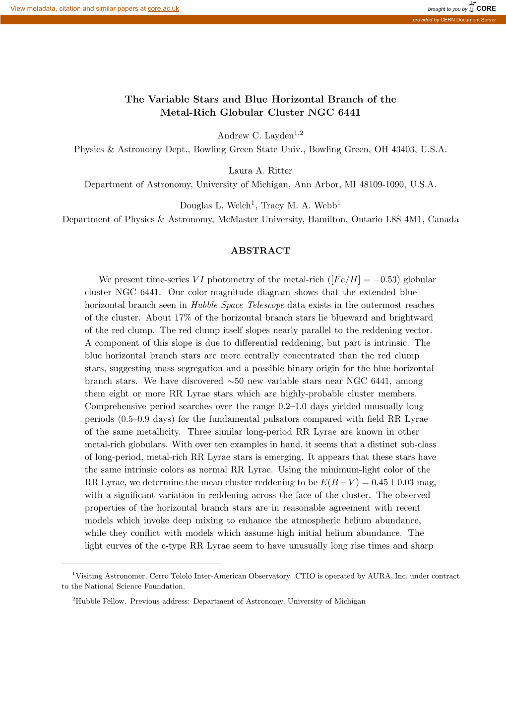 The Variable Stars and Blue Horizontal Branch of the Metal-Rich Globular Cluster NGC 6441