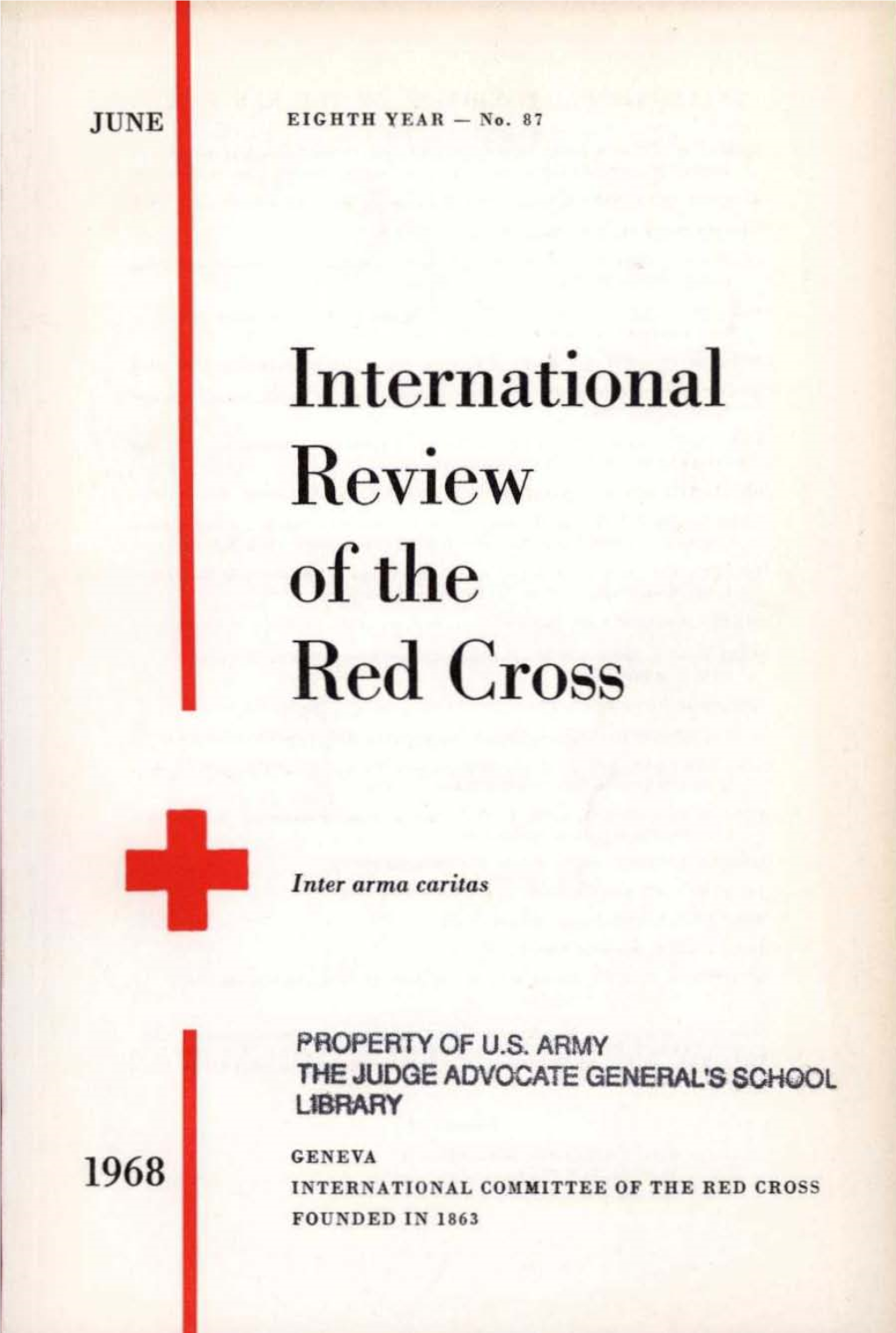 International Review of the Red Cross, June