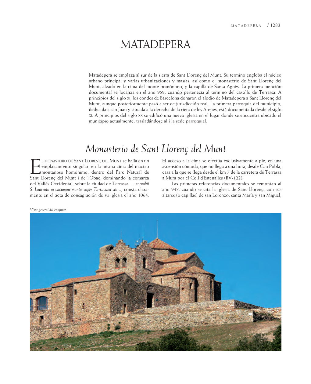 Matadepera Monasterio De Sant Llorenç Del Munt