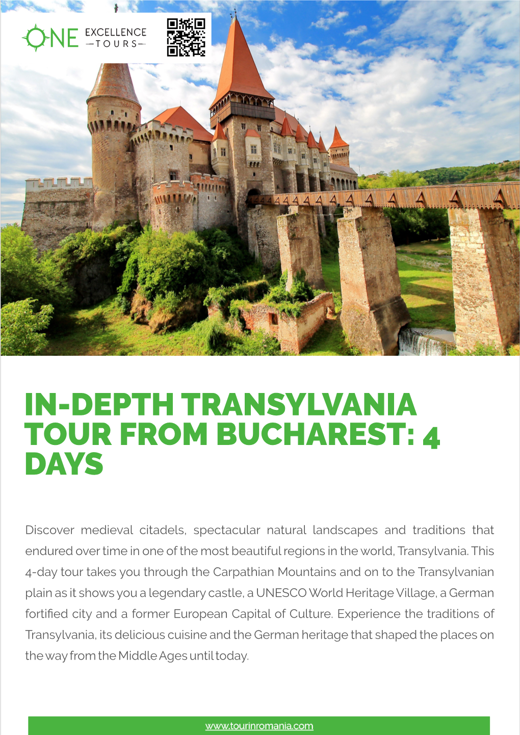 In-Depth Transylvania Tour from Bucharest: 4 Days