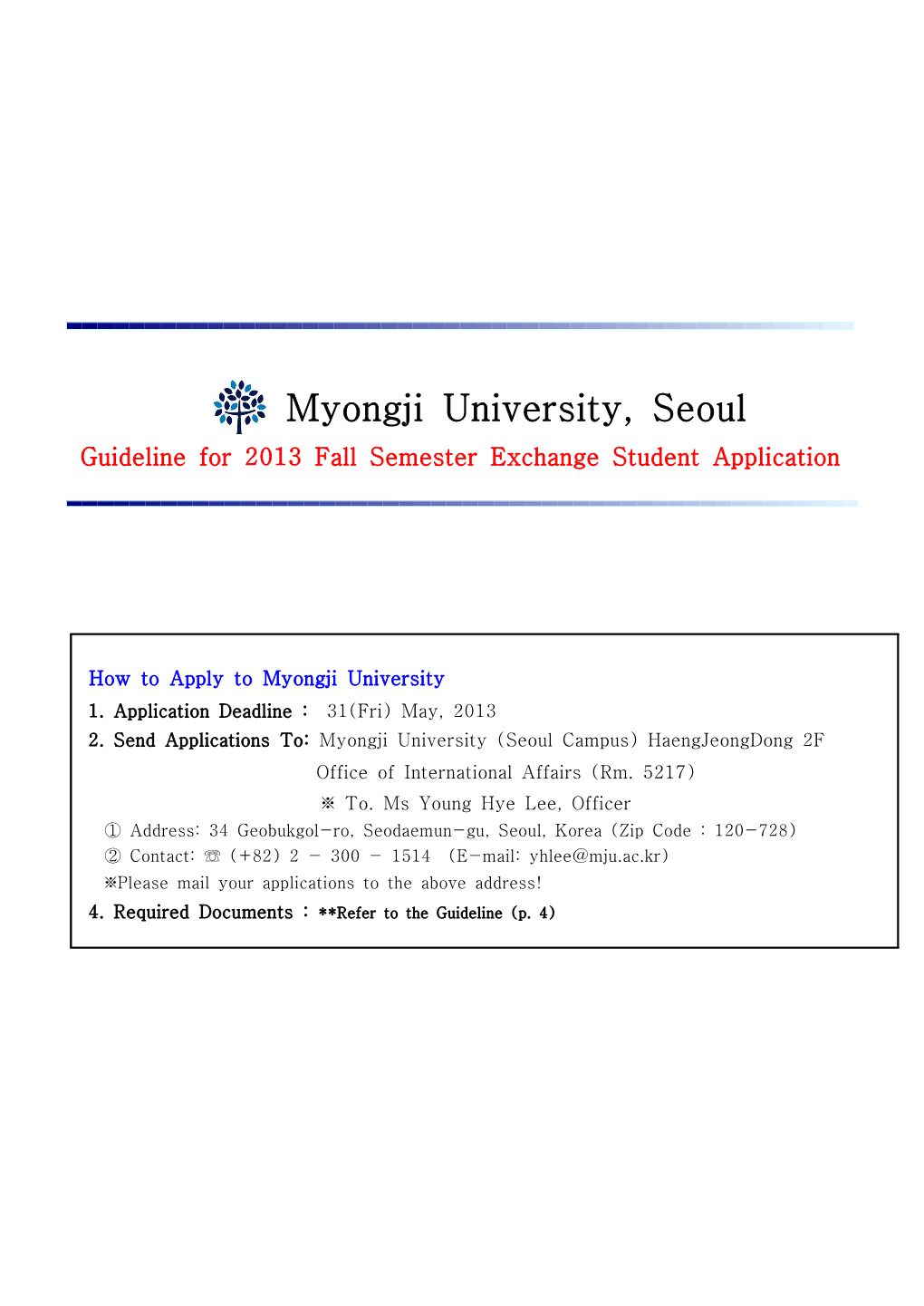 Myongji University, Seoul