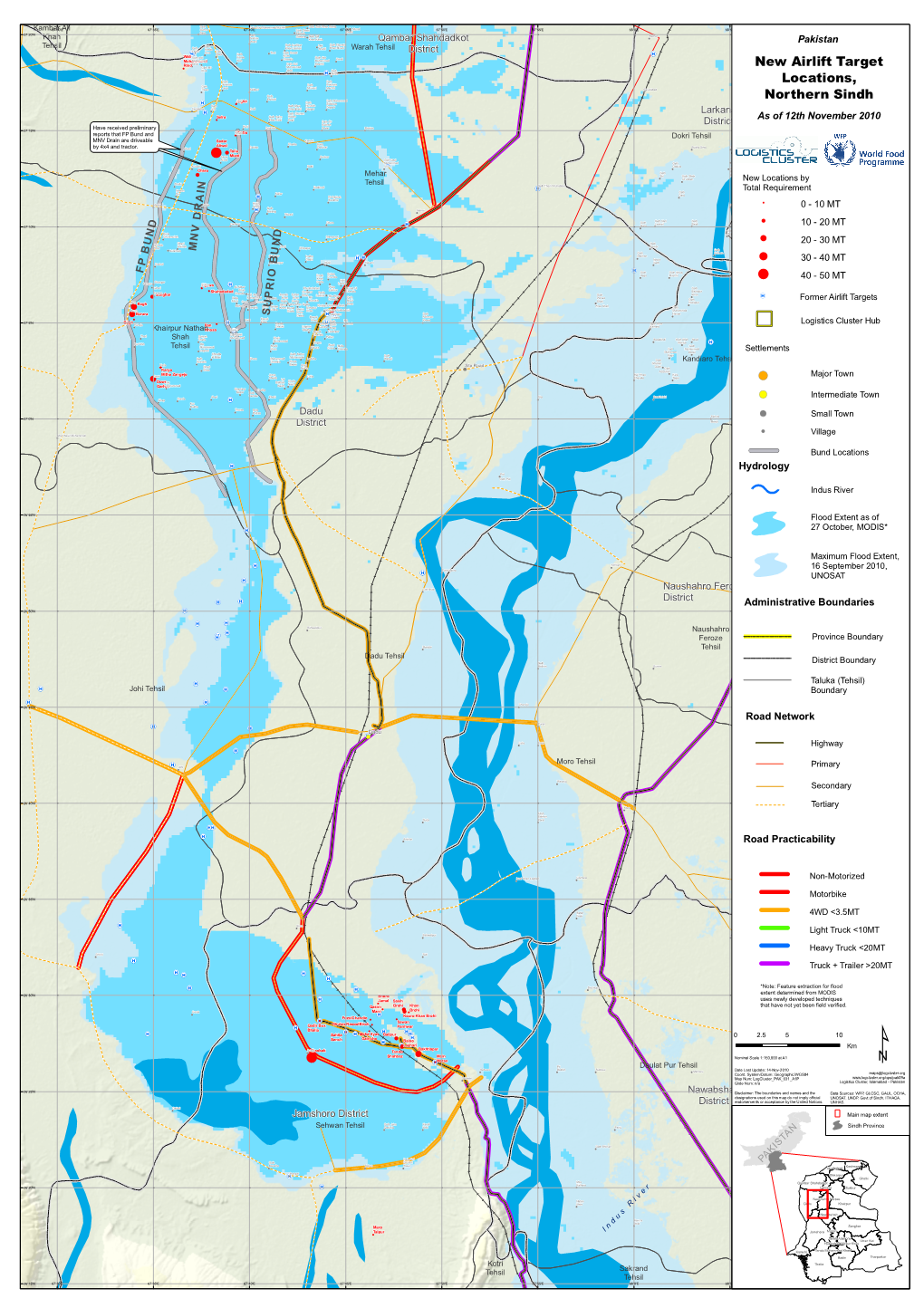 New Airlift Target Locations, Northern Sindh !(