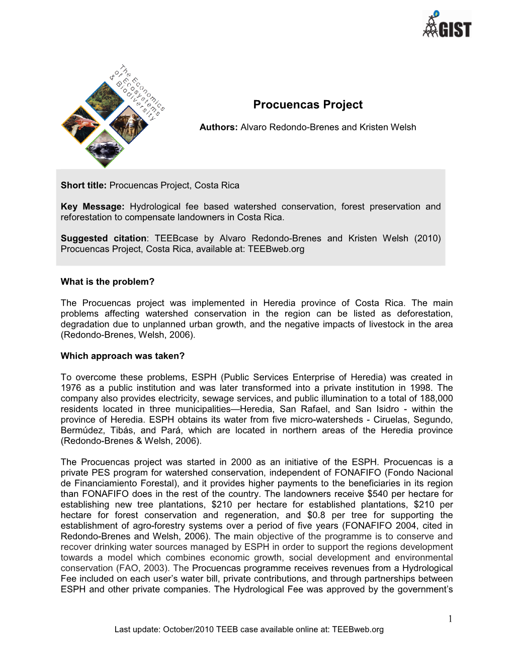 Procuencas Project