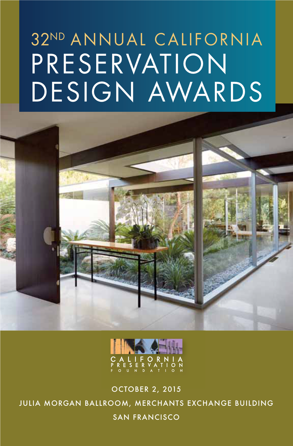 32Nd Annual California Preservation Design Awards