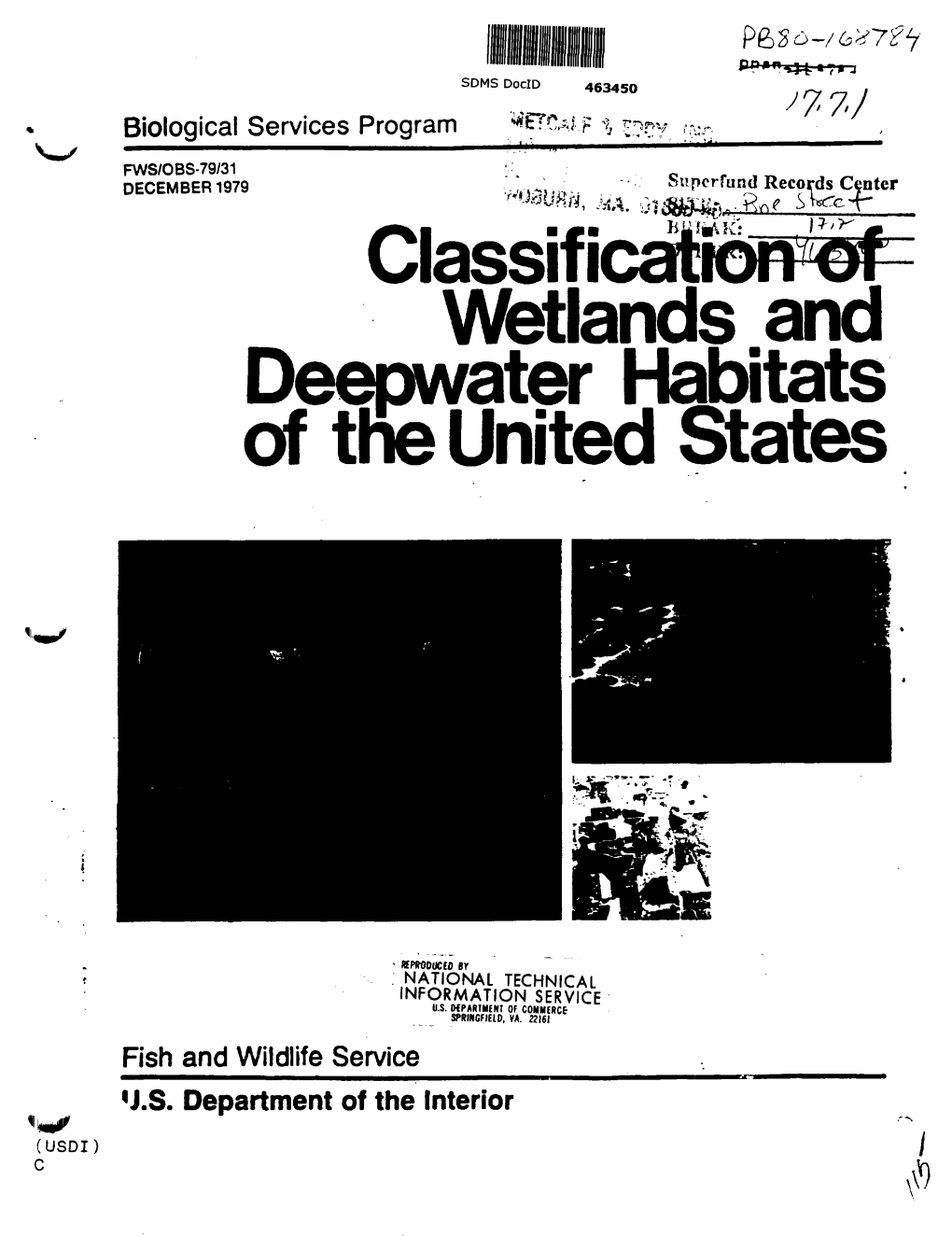 Classification of Wetlands and Deepwater Habitats of the United States