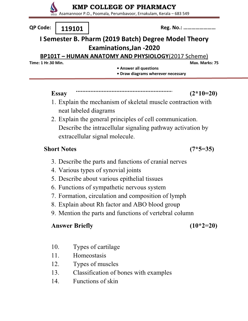 Model Examination