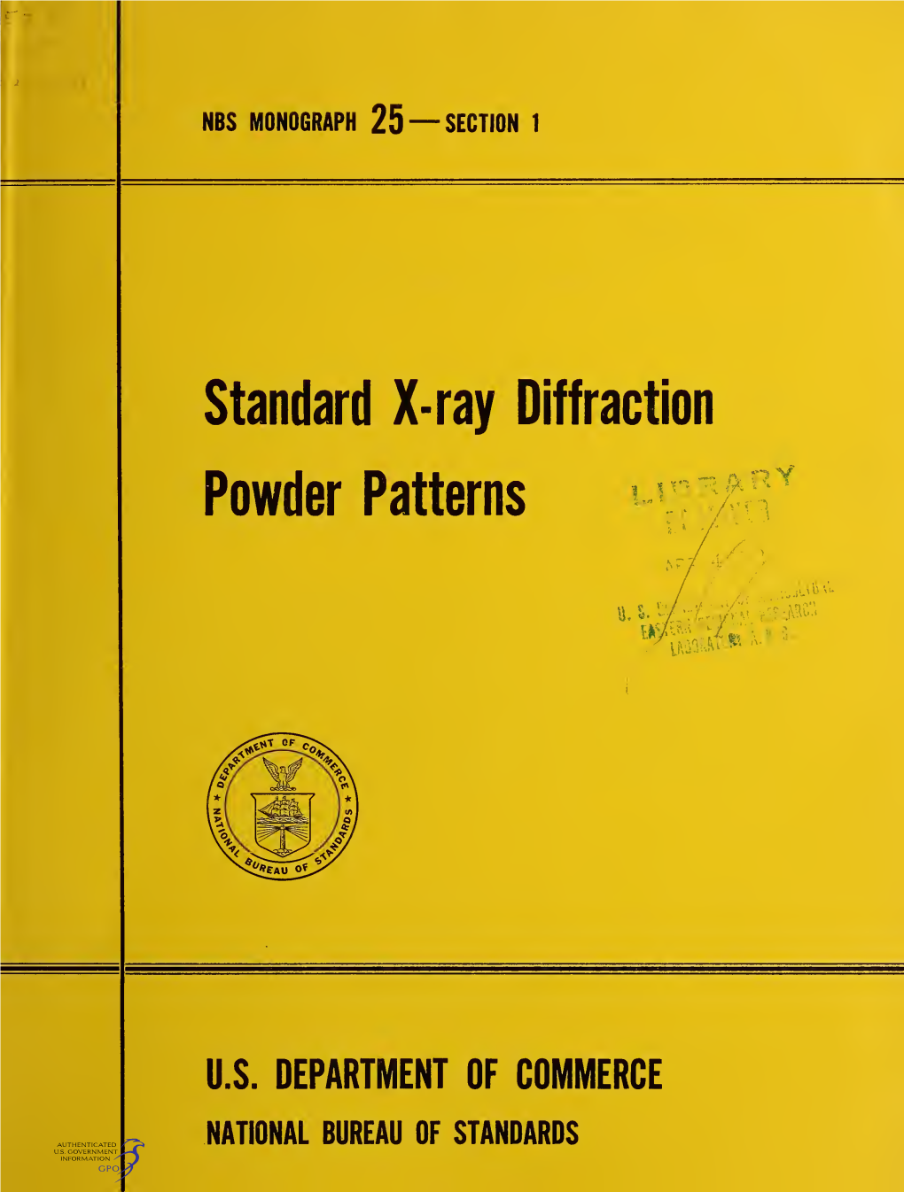 Standard X-Ray Diffraction Powder Patterns