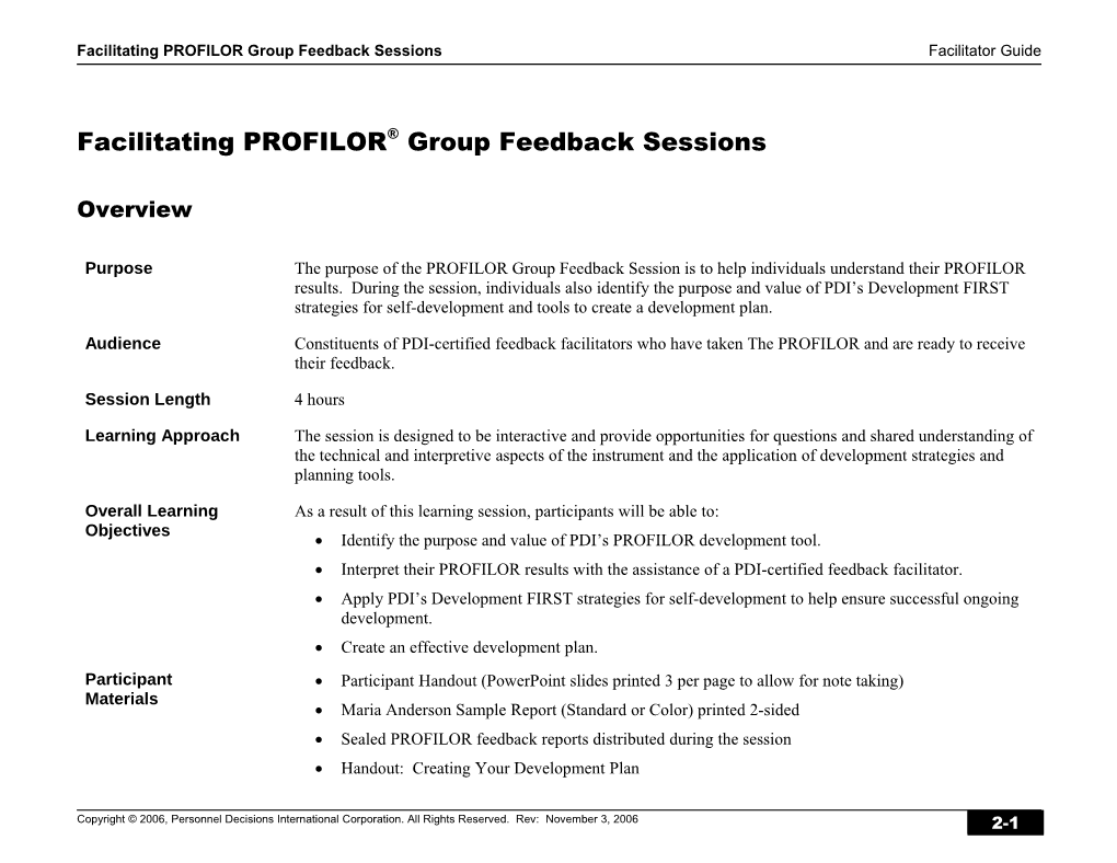 PCW Detailed Facilitator Guide