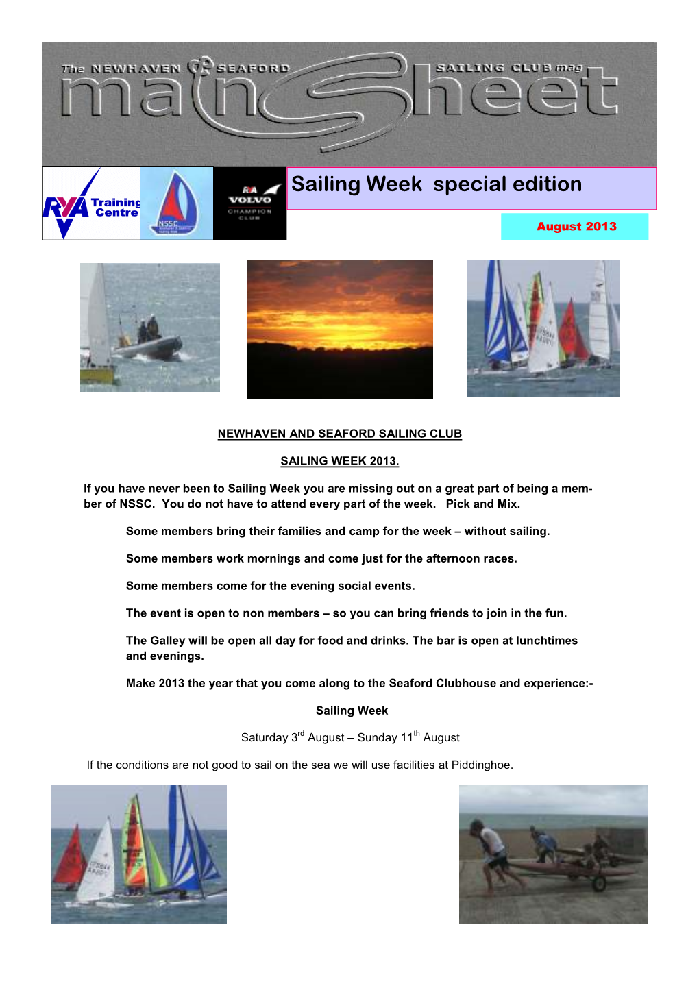 Sailing Week Special Edition