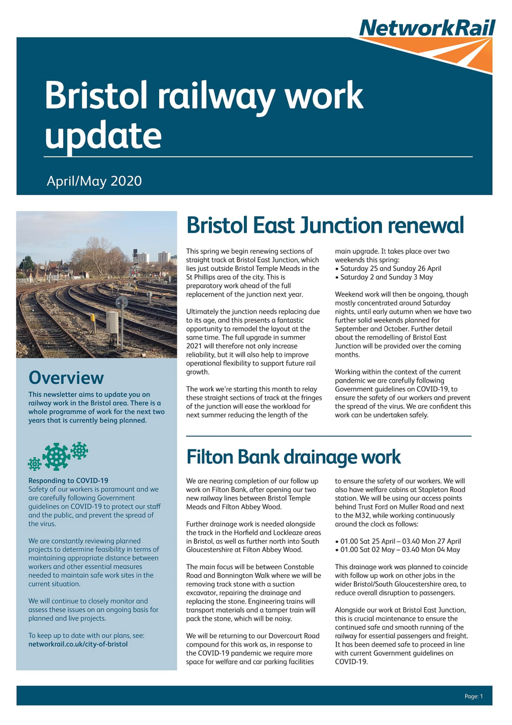 Bristol Railway Work Update