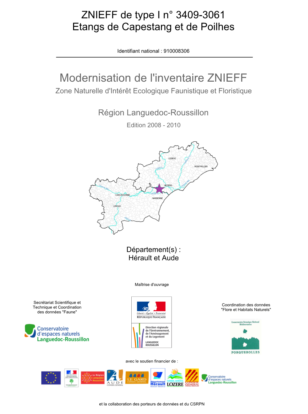 Fiche ZNIEFF Languedoc-Roussillon