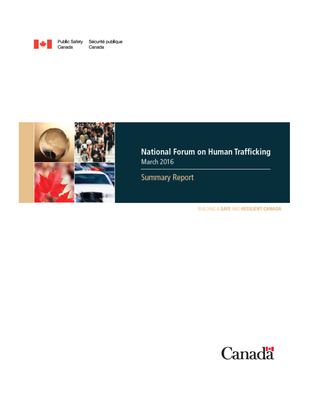 National Forum on Human Trafficking Executive Summary