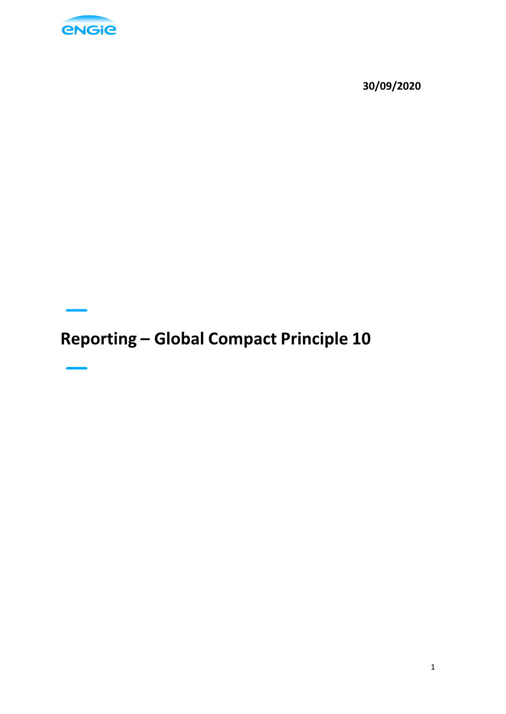 Global Compact Principle 10