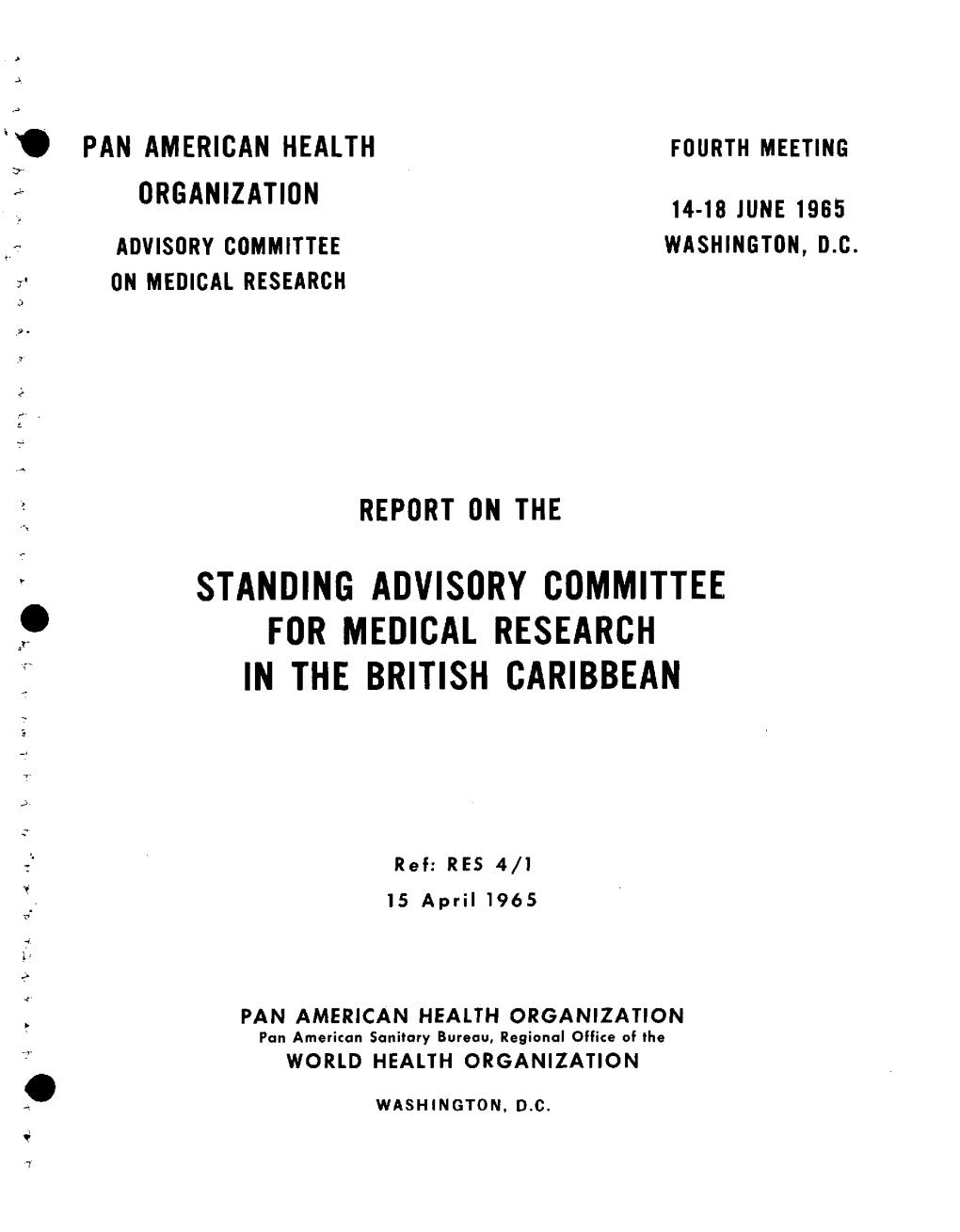 Standing Advisory Committee for Medical Research in the British Caribbean